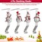 Christmas Stocking Holders for Mantle Set 4, Snowman Stocking Holder Christmas Stocking Hangers for Mantel Stocking Holder, Stocking Hooks for Mantle Stocking Holders Silver Stocking Holder